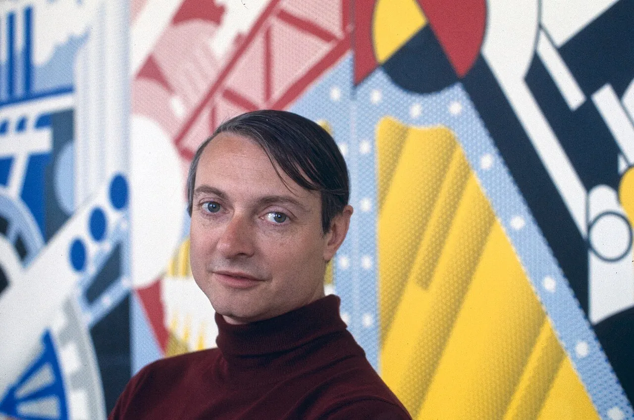 Roy Lichtenstein, 1969. [Fotografía]. Bernard Gotfryd. Library of Congress, Prints and Photographs Division. Dominio público / sin restricciones conocidas de publicación.