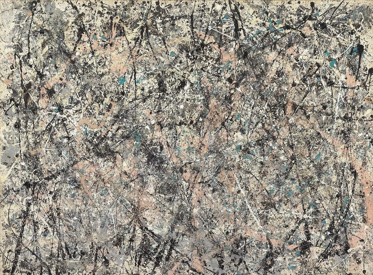 Number 1, 1950 (Lavender Mist), de Jackson Pollock, 1950. [Óleo, esmalte y aluminio sobre lienzo]. National Gallery of Art, Washington D. C.